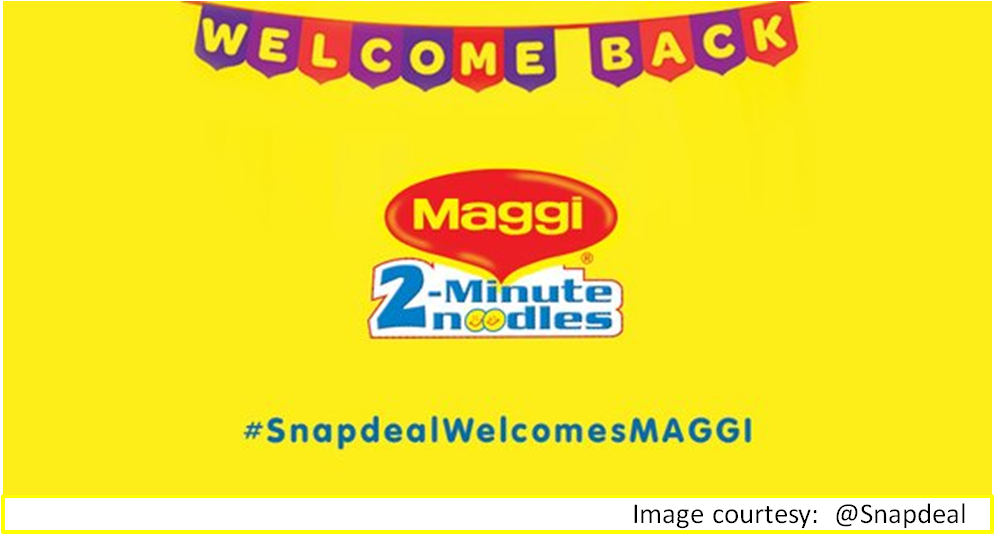 TimesNow's tweet photo. Maggi up for grabs through @snapdeal 'flash sale' https://t.co/eu54xVwokb