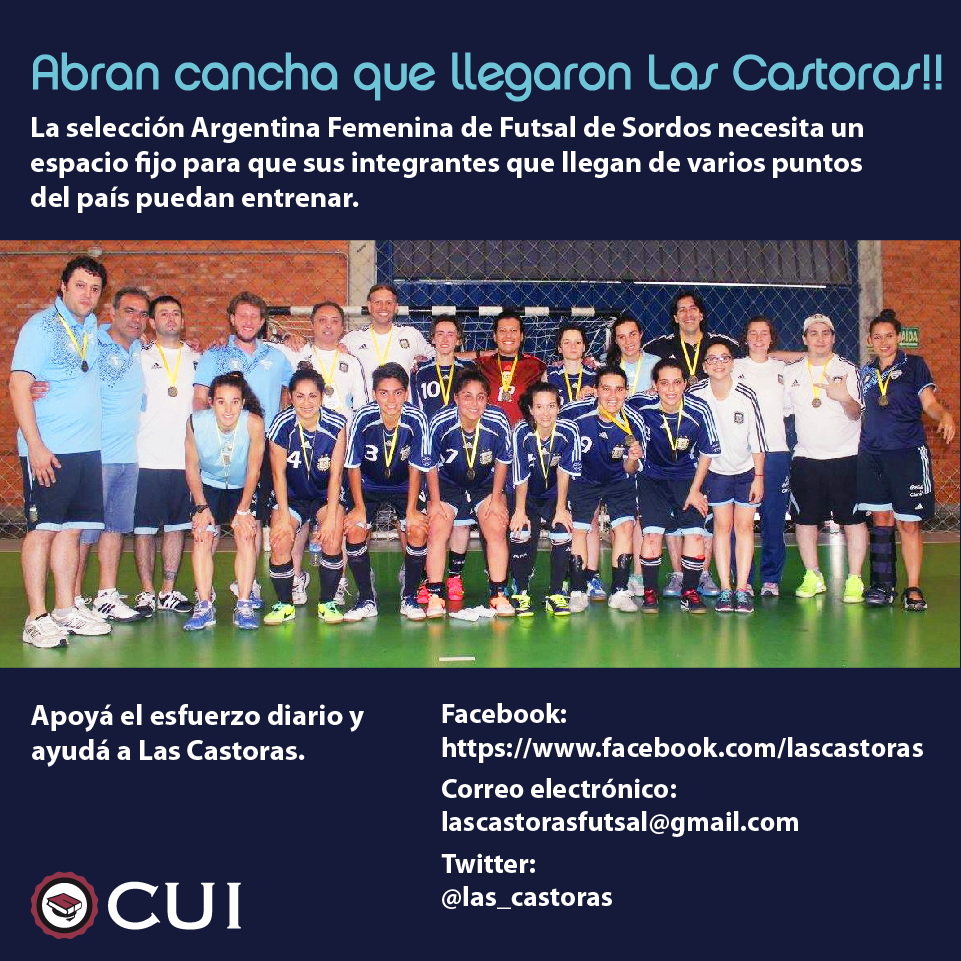 #BuenLunes para ayudar a <a href="/las_castoras/">Las Castoras</a> El seleccionado d futsal femenino de sordos <a href="/obricio7/">fabricio oberto</a> <a href="/aymarlucha/">Luciana Aymar</a> <a href="/Mascherano/">Javier Mascherano</a>