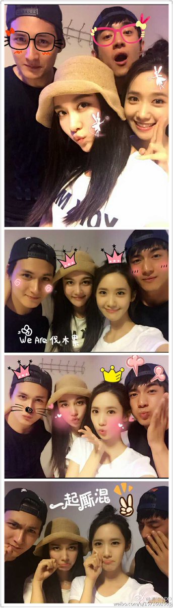 mystarmyangel's tweet photo. Sun Xiao Xiao, Lin Geng Xin and Guo Dong Dong are all following YoonA. YoonA and her closest chinese friends <3 https://t.co/dgbW7uy3jh