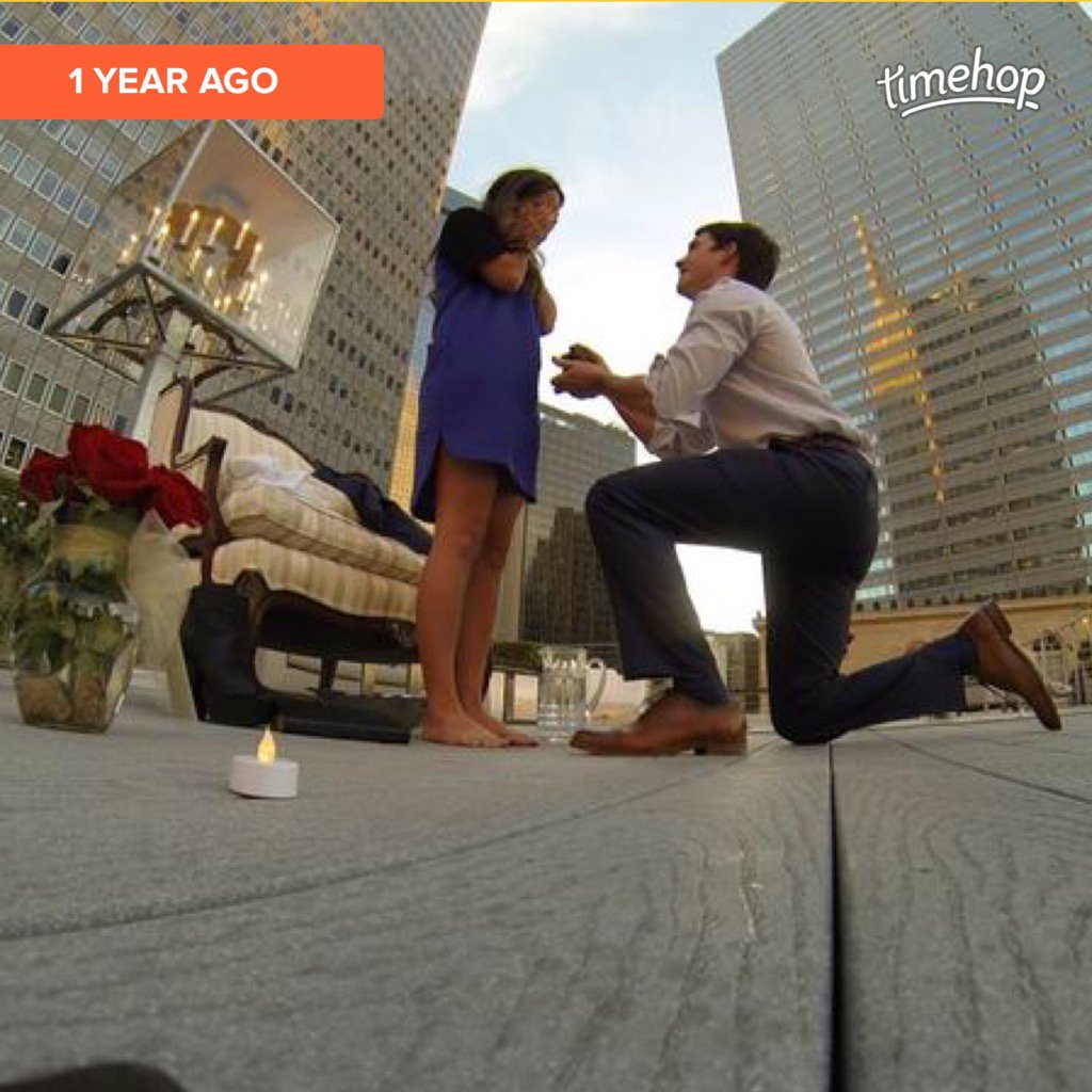 DanielleDendy's tweet photo. 1 year ago today! #timehop @GrantCBrown https://t.co/pG0HziJYHB