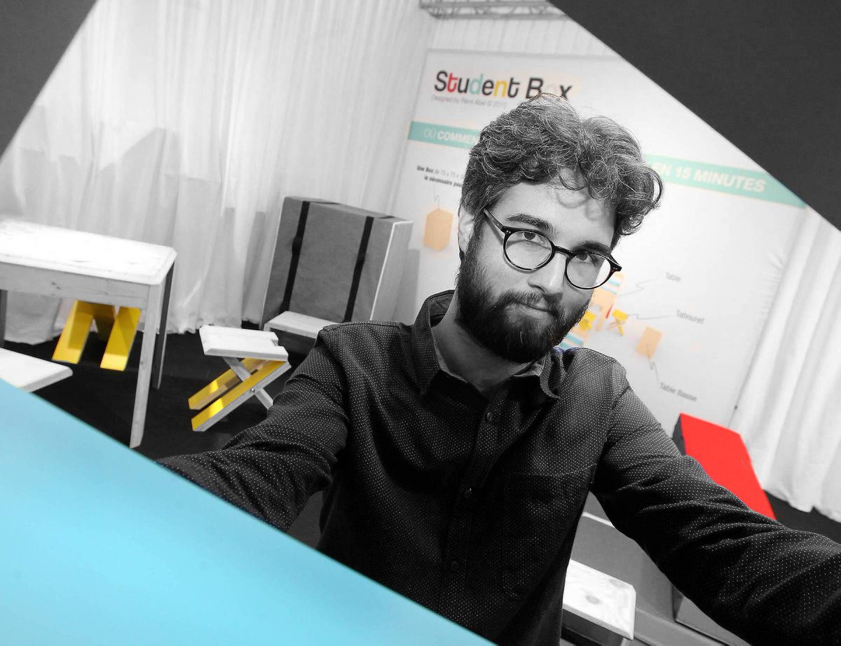 gieffo's tweet photo. Retrouvez la #StudentBox de Rémi Abel au @DcoMeubleDesign de #nice06 vainqueur du concours création @Nice_Matin https://t.co/Ey9v7CQcSE