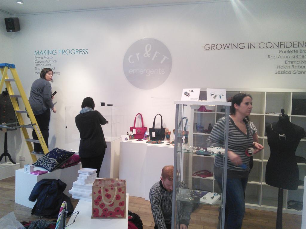 PamelaConacher's tweet photo. Getting there.. @CrFtinfo @CraftCentralUK , opening Tuesday at 1pm! https://t.co/3t6awc3bM7