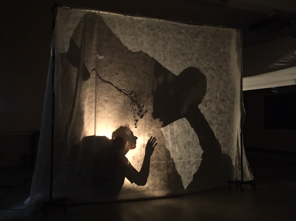 TTShadowTheatre's tweet photo. An amazing weekend of puppetry @suspense2015.Including this workshop with #ColetteGarrigan on shadows&amp;objects.Ta! https://t.co/aGgwabjO6O