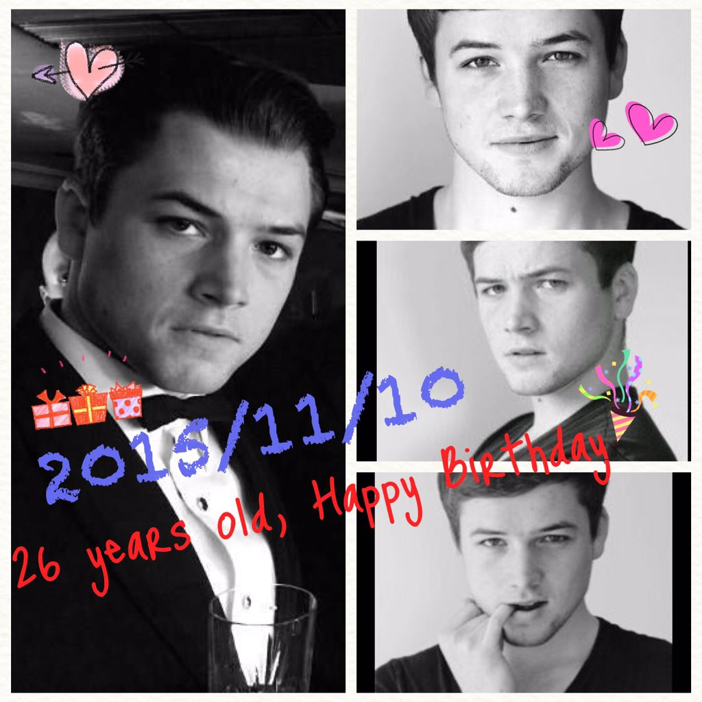 Taron                                   (>_<) egerton happy birthday 
