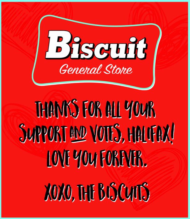BiscuitGeneral's tweet photo. Thanks to all for voting for us in the Coast's #BestOfHalifax2015! #ShopLocal #since1996 https://t.co/QFQCMUgQHG