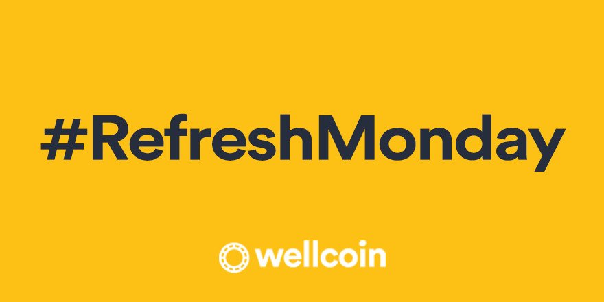 Wellcoin's tweet photo. It's Monday - a chance to hit refresh on all your #healthyliving goals. #fitspo #motivationmonday #refreshmonday https://t.co/rzOuR4kI8T