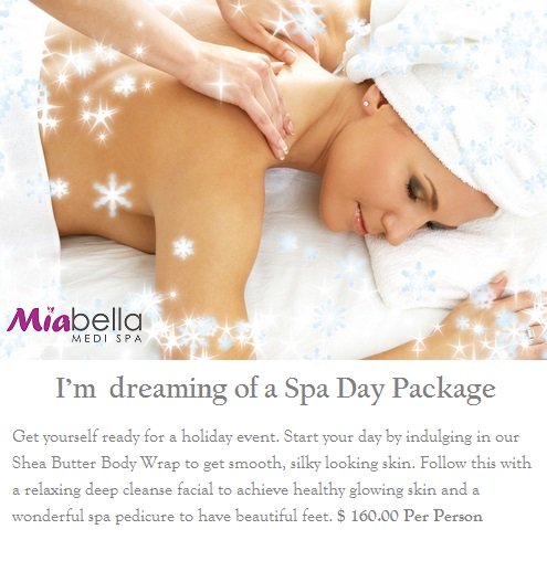 MiaBellaMediSPA's tweet image. Our Holiday Packages are now available!!! Please call at 647-945-8400 for additional information. Limited Time Offer