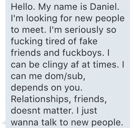 Meet Daniel. FAV/RT