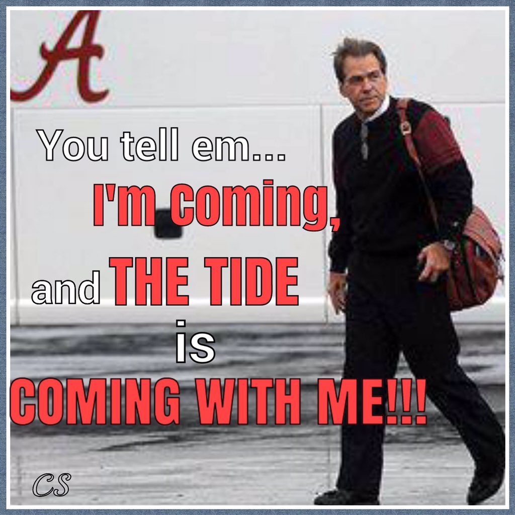 BamaT61's tweet photo. @Baumhowers @BobBaumhower #BeatBulldogs #TideIsComing🅰🏈🐘 https://t.co/H3WzuJsTcP