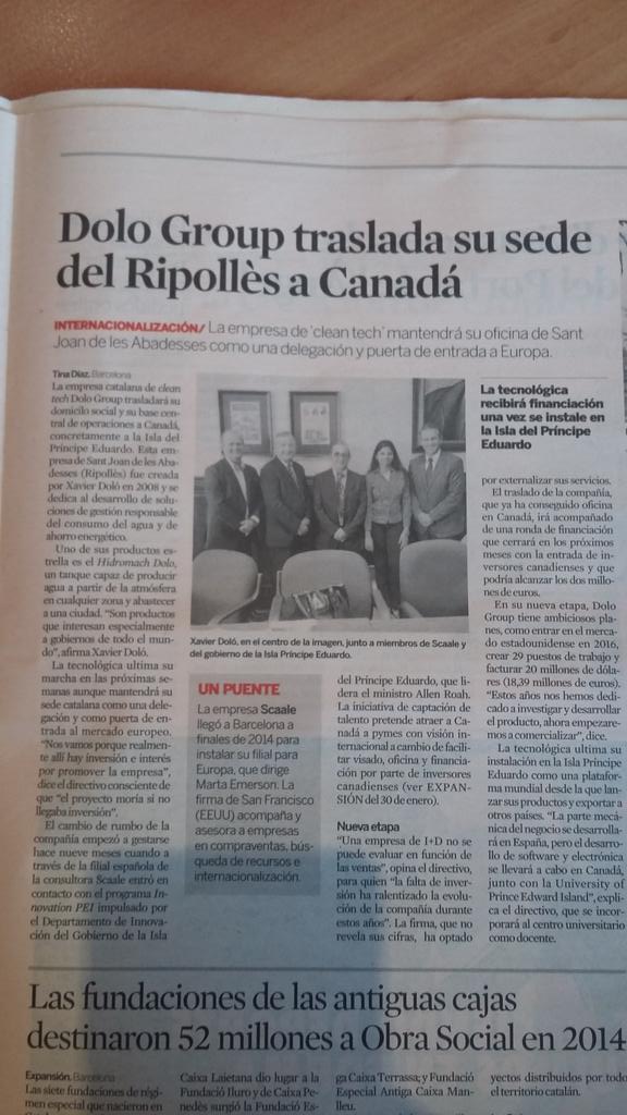 martaemersonme's tweet photo. hemos salido en @expansioncom con un cliente al q estamos llevando a canada y levantando capital @ScaaleBarcelona https://t.co/3TUSjIBL39
