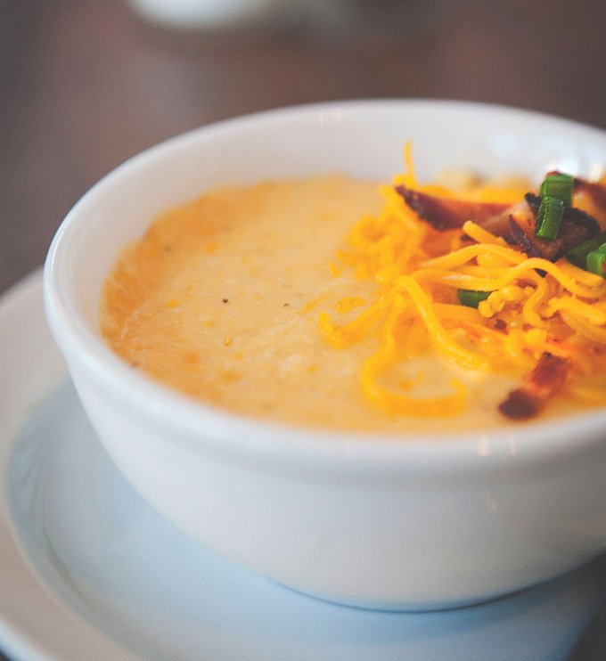 Take a Southern roadtrip in your kitchen w/ @benvaughn's Sharp Cheddar Baked Grits ow.ly/UqpGN
