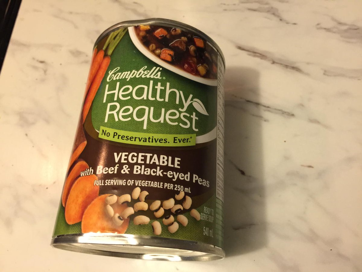 destinedforhome's tweet photo. For lunch today @CampbellCanada #HealthyRequest Vegetable w/ Beef and Black-eyed Peas https://t.co/cgv2clIbnl