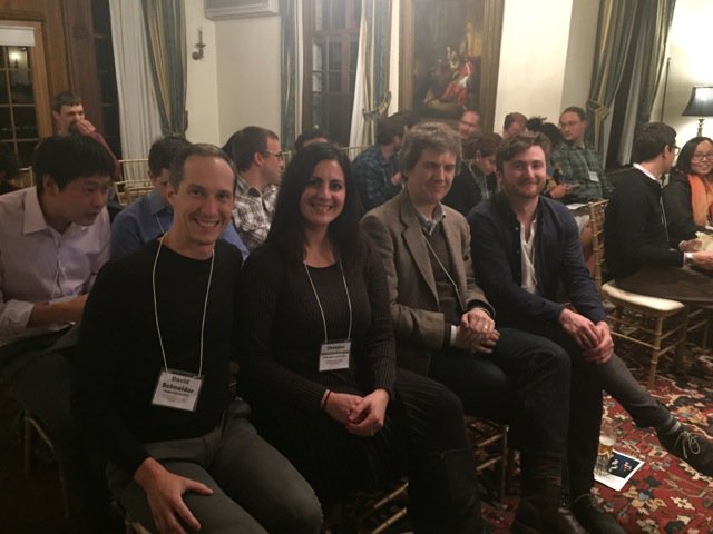 PhD_NBB's tweet photo. Former Students (David, Christine, Andrew and Matthew) at the Helen Hay Whitney Fellowship Meeting, Nov. 2015 https://t.co/zMzL6bBM84