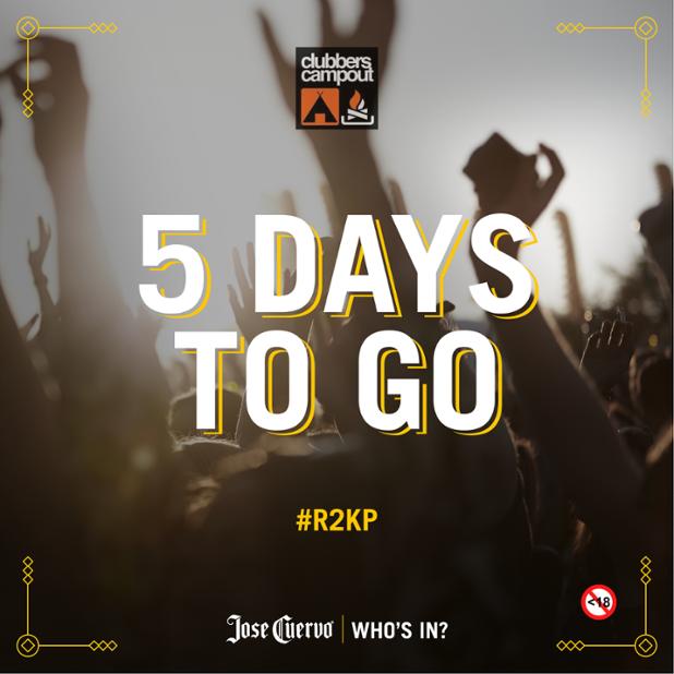 JoseCuervoSA's tweet photo. Stand up comedy. Local DJs. And wacky dress-up themes. @clubberscampout is just 5 days away. Who’s in? #R2KP https://t.co/QBAsGBidT7