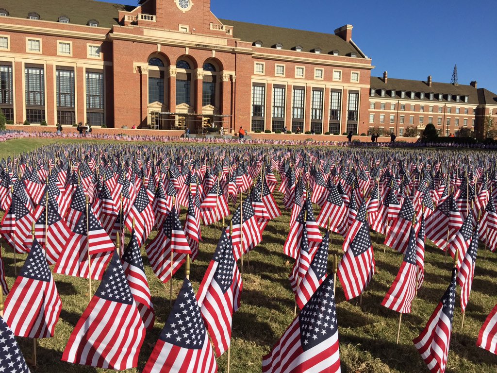 Thousands of American flags have been placed in front of Edmon Low for Veterans Day (Nov. 11). <a href="/OColly/">The O'Colly</a>