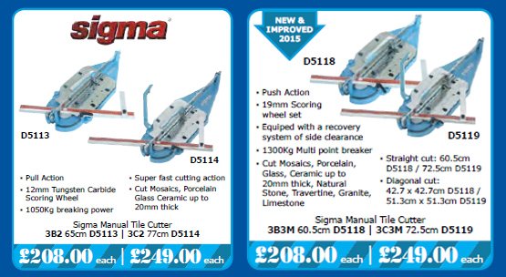 CTDTrade's tweet photo. Feast your eyes upon our epic Sigma tile cutter offers available at CTD Portsmouth. #sigma #ctdtrade https://t.co/jLK9V3353m