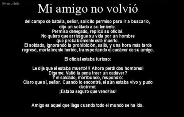versoshits's tweet photo. Esta es una verdadera amistad. https://t.co/GoOz9U3gwP