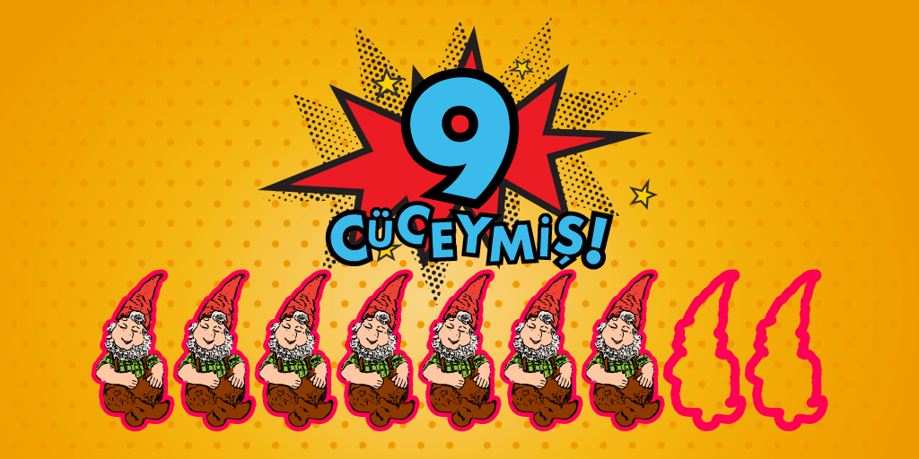 7 cüceler aslında 9 kişiydi ama iki tanesi çok utangaç olduğu için biz 7’sini tanıyabildik!  #9KatTatEfsaneleri