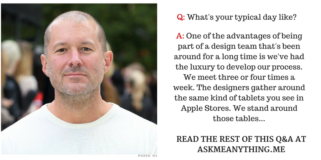 askmeanything50's tweet photo. John Ive @JonyIveParody explains what it is like to work at Apple: https://t.co/XhahmfPoPF https://t.co/7DSiKkKP9j