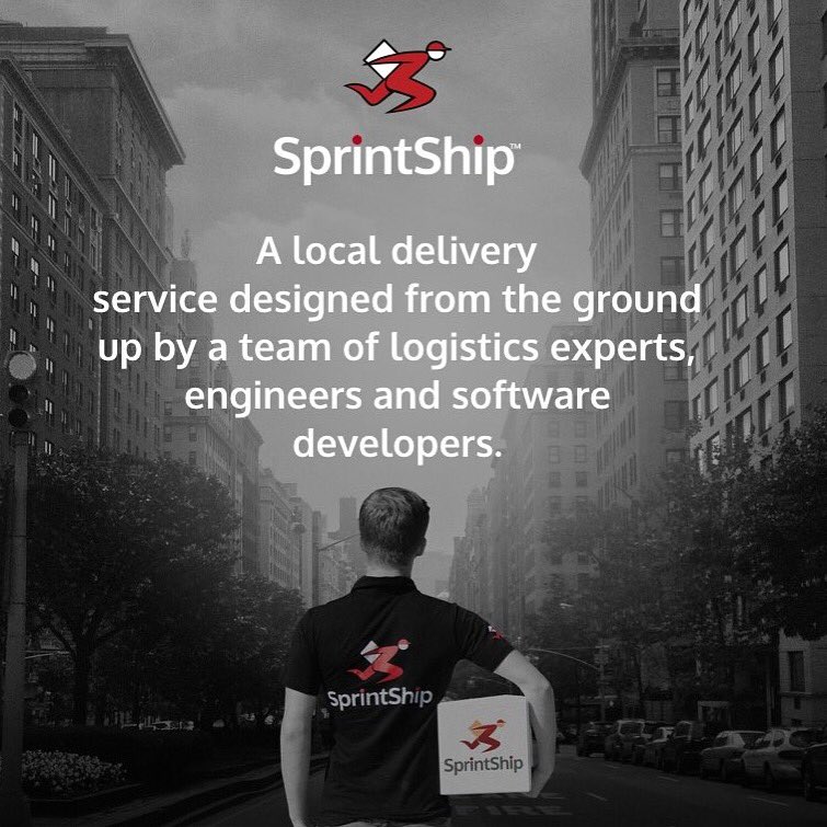 SprintShip's tweet photo. A little more than just a delivery service 💌 #sameday #delivery #tech #startup #local #app https://t.co/qWsK7kjzrI