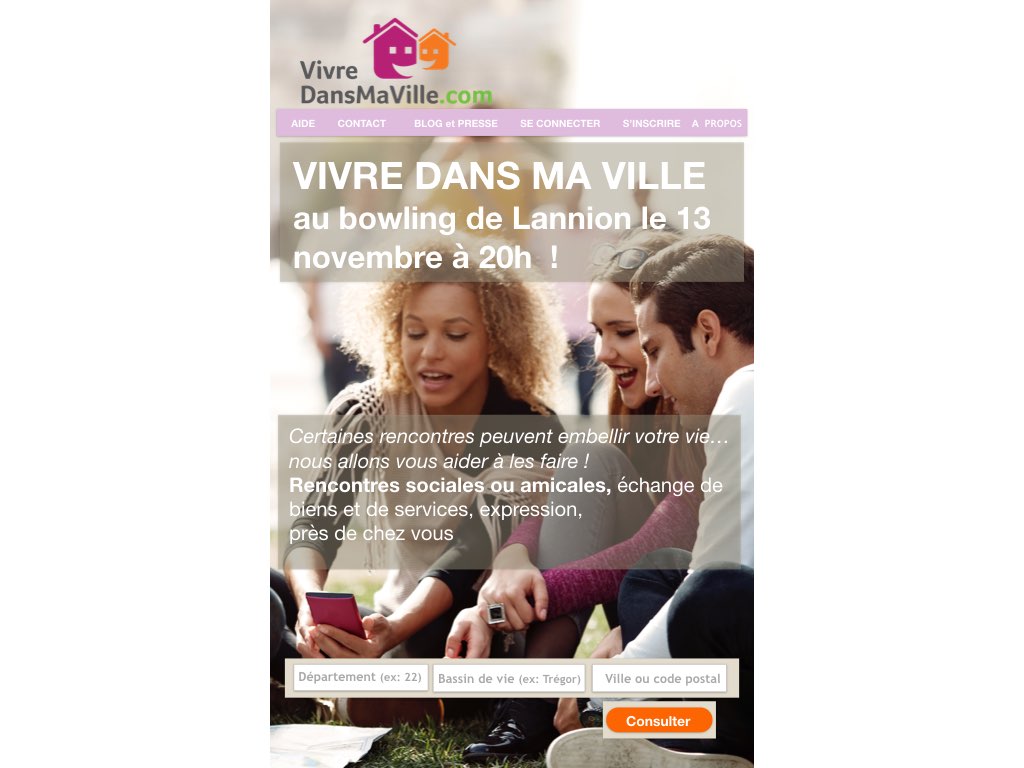 Première soirée VivreDansMaVille au bowling de Lannion vendredi 13 novembre à 20h00 - pour des rencontres sociale !