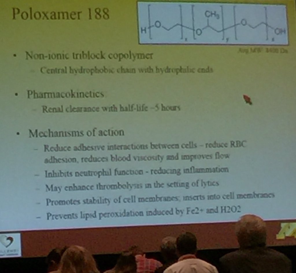 rembis's tweet photo. Poloxamer 188 reduce la porción de un infarto en un 60% trabajando directamente en la mitocondria en #ReSS15 #AHA15 https://t.co/vzoypNunJc