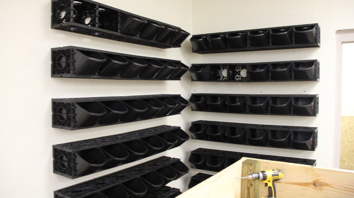 FRCTCScience's tweet photo. Our grow walls our done https://t.co/Dk7m4hBD7D