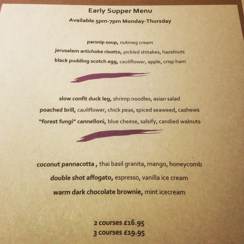 Rock Salt Cafe on Twitter "Early Supper Menu this week! Rock Salt food