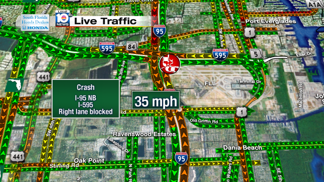 Crash on I-95 NB at I-595. Speeds at 35mph #traffic #broward @JeniseFernandez https://t.co/FEseYlDPj7