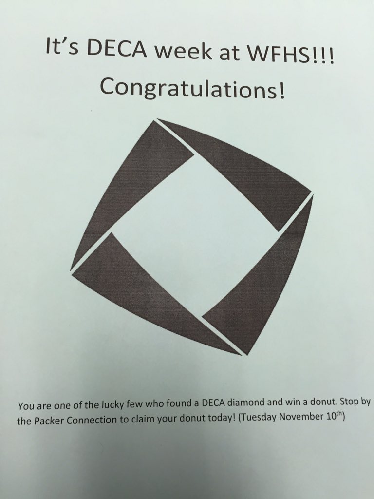 WFHS DECA tweet media
