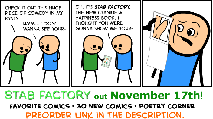 Explosm's tweet photo. Our new book is out for preorder now: https://t.co/QmOWe2TPv7
It's cheaper if you preorder it! https://t.co/sAPQgvZA7l