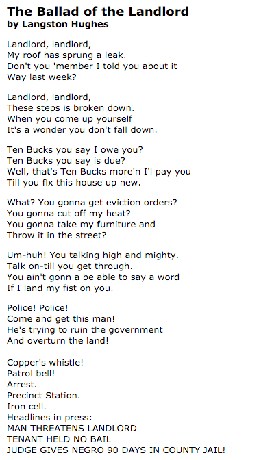 the ballad of a landlord Presentation to introduce my esl students to poetry. the ballad of a landlord Presentation to introduce my esl students to poetry.
