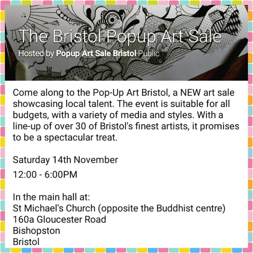 Find mine and other artist work for sale this sat! Check out the event >
facebook.com/events/8098222…  @PopupArtBristol