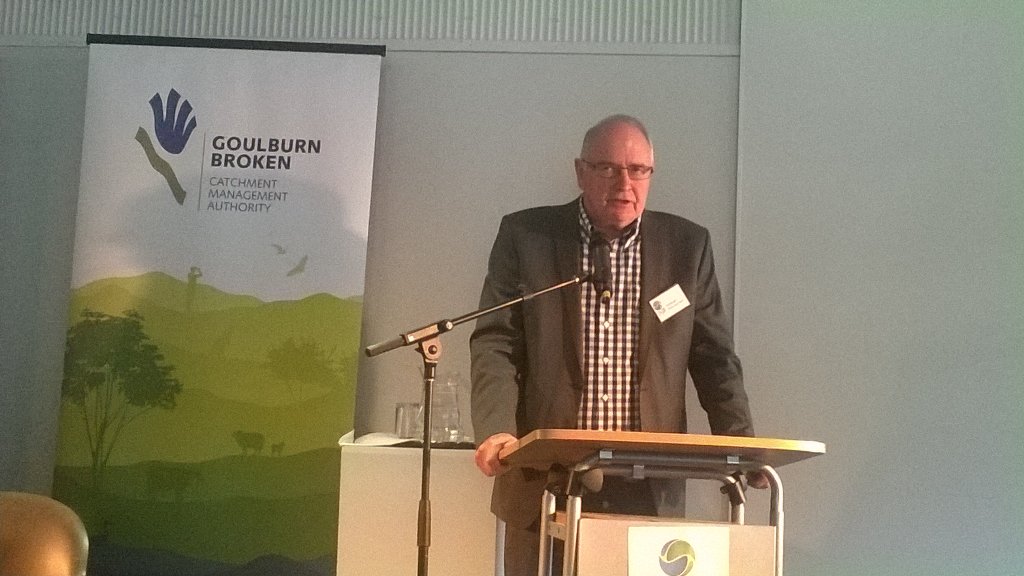 GBCMA's tweet photo. Ross Garnaut at today's GV21 symposium @AusLandcare #innovation #regionalclusters https://t.co/fGrTk81PZo