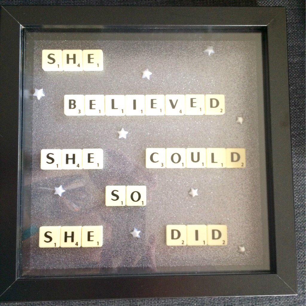 Frame_My_Mind's tweet image. Our lovely #custom frame @Frame_My_Mind #madetoorder #scrabbleframes #tiles #motivational #believe #gift #unique