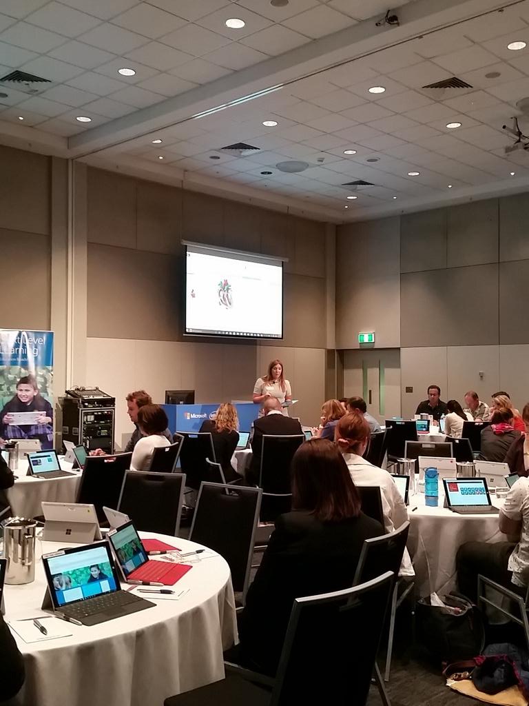 dan_bowen's tweet photo. The amazing Rowena from @ELH_Team doing OneNote multimedia #MSAUedu #nextlevellearning @mtholfsen https://t.co/R9HPRGDZmp