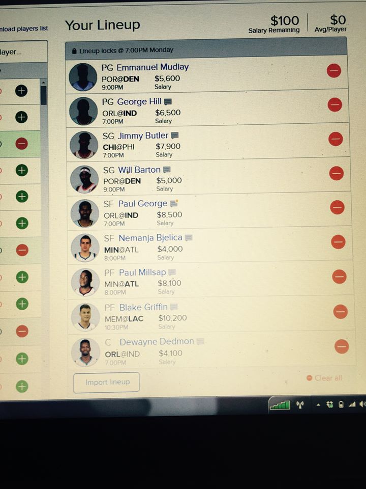 Falcons4L1FE's tweet photo. @DaTrueGuru I have these two lineups tonight and wanted to get your thoughts. Tried to be different on each one https://t.co/R2ZeLXsFKg