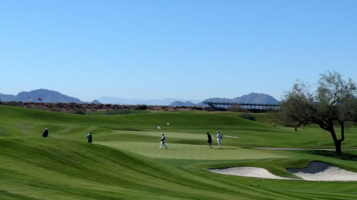 WisconsinPGA's tweet photo. Can't beat the gorgeous day we have @tpcscottsdale.  The 2015 WPGA @FairwayGreene Scottsdale Pro-Am is underway https://t.co/Qp6H5TxdNS
