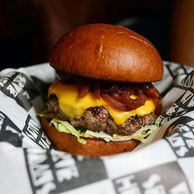 WeServeHumans's tweet photo. Can't wait to introduce #Leyton to our burgers, including this bad boy - tomorrow night at the @northcotee11 https://t.co/tbLYohiOkw