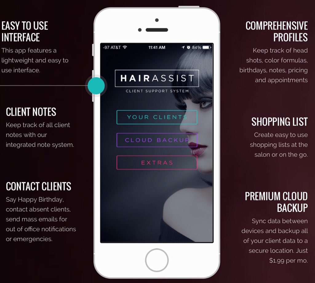 ClientAssistPro's tweet image. @neve_z 
Thanks for sharing us, #HairAssist supports hairstylists globally.
#iosapp #customersupportsystem