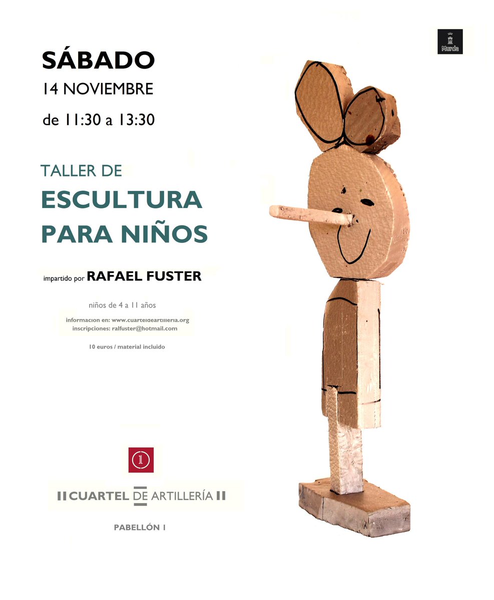 AbellanMurcia's tweet photo. Actividades para niños #Murcia sábado 14 de noviembre. #CuartelDeArtillería https://t.co/ACN8BuIo18