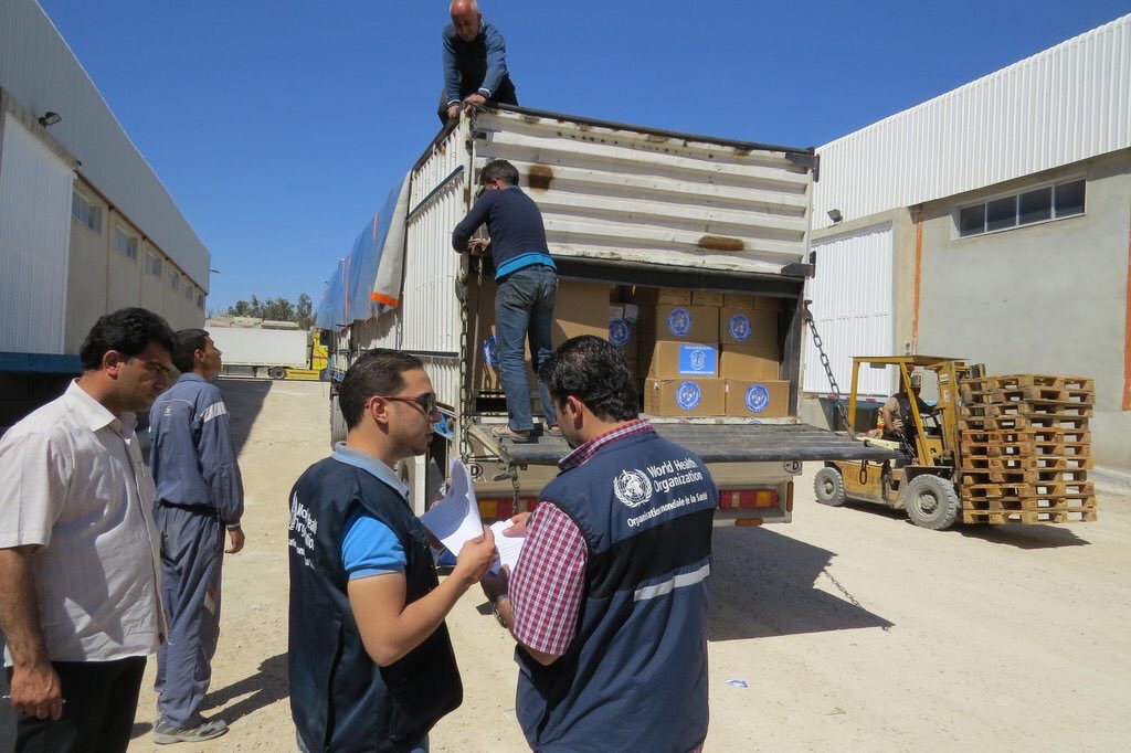 WHO's tweet photo. The cost of war: Since the fighting in #Syria began almost 5 years ago, medicine &amp; medical supplies are scarce https://t.co/ZpNk7fXF0B