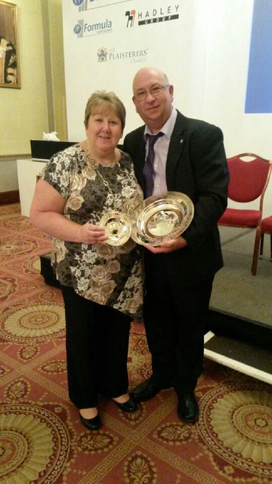 ConstructionFE's tweet image. Big shout to my pal #davewinchester on lifetime achievement award today @plaisterershall #construction #plasterer