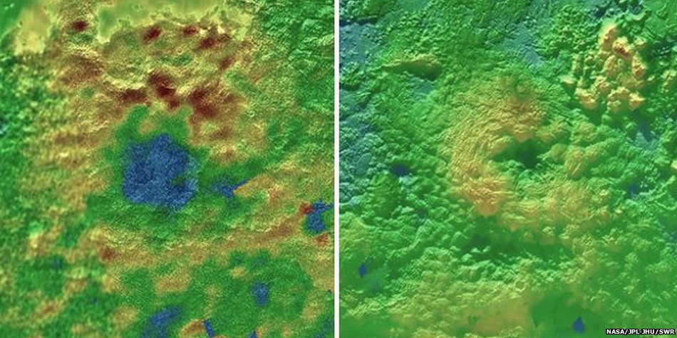 BBCWorld's tweet photo. Two possible ice volcanoes identified on surface of Pluto https://t.co/VGiTDBnDD9 https://t.co/O5ESw8KJeM