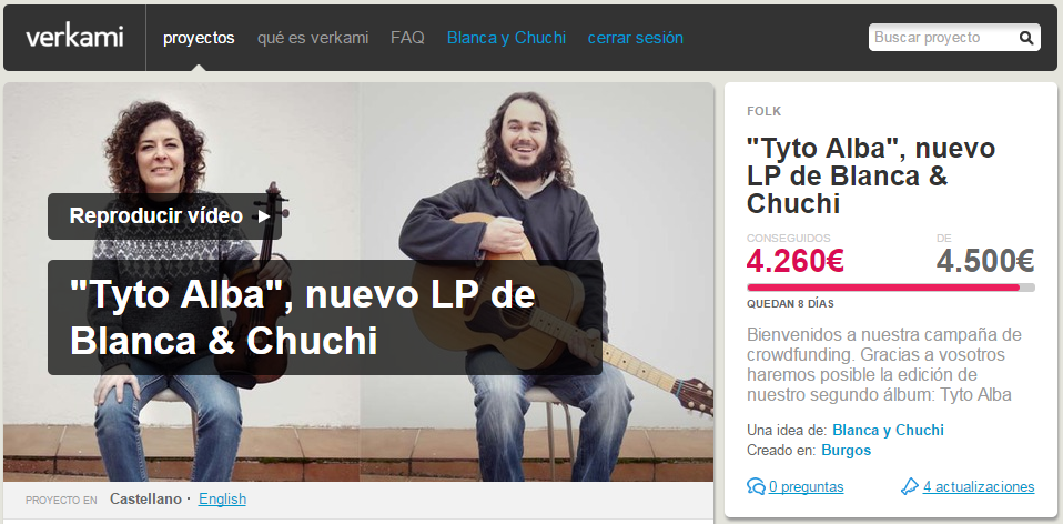 A puntito de conseguir nuestro objetivo. ¡GRACIAS DE CORAZÓN!
Un último empujón... vkm.is/tytoalba