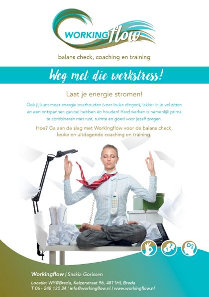 SaskiaGorissen's tweet photo. Nieuw flyer #Workingflow. Vers van de pers. Trots op! https://t.co/msl0EQ8MLx