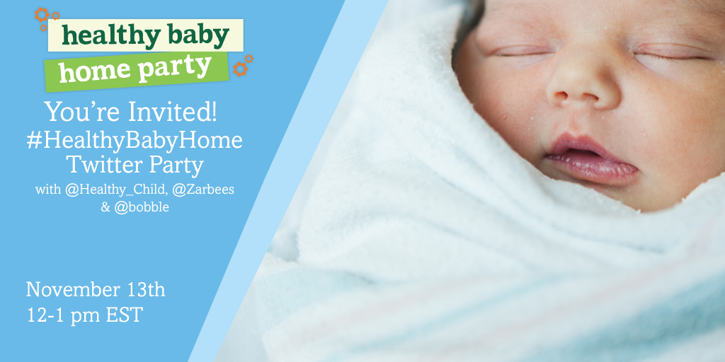 SeventhGen's tweet photo. Join us for our next #HealthyBabyHome Twitter party! Tips &amp; giveaways from @Healthy_Child, @zarbees and @bobble. https://t.co/JTQO3AKszr