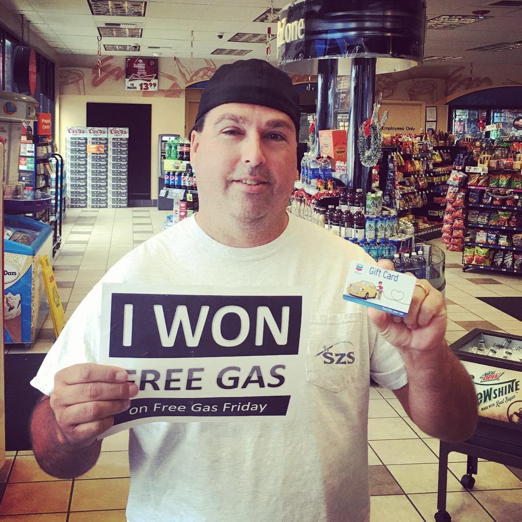 GreenbackChev's tweet photo. Congrats Mark, our first #FreeGasFriday winner for #November at @GreenbackChev at #Folsom #ChevronExtraMile https://t.co/1Iwky7DJVG
