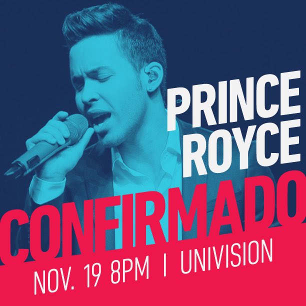 LatinGRAMMYs's tweet image. ¡No te lo pierdas! @PrinceRoyce participará en la 16a Entrega Anual del #LatinGRAMMY este 19 de nov. en @Vegas