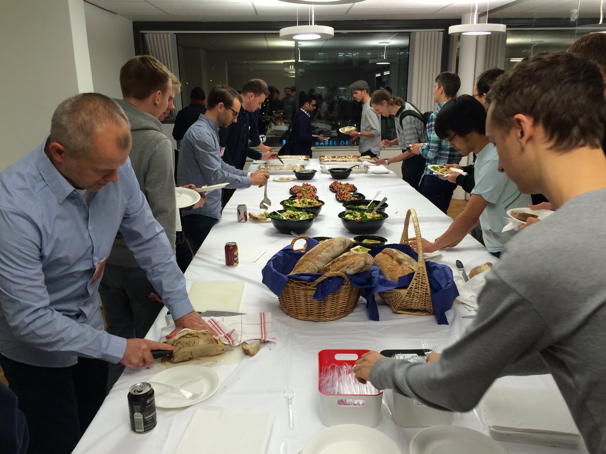 BinaryDennis's tweet photo. Having fun at @cocoaheadssthlm co-hosted by @apegroup listening to great talks. #sthlmtech #ios #meetup https://t.co/Uw6GLqHMun